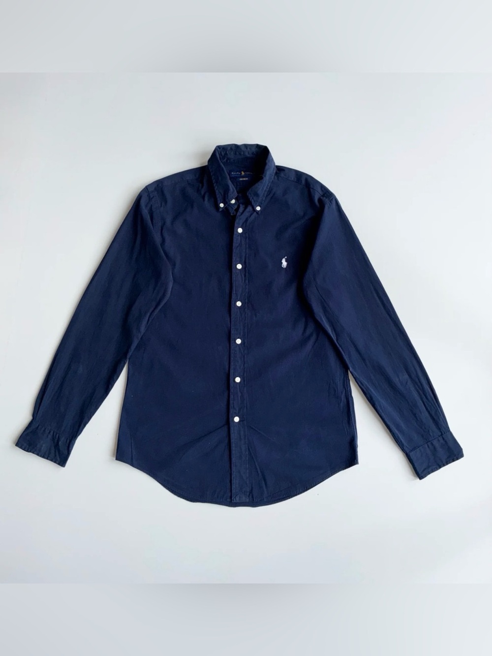 Ralph Lauren Navy Long-Sleeve Button-Down Shirt